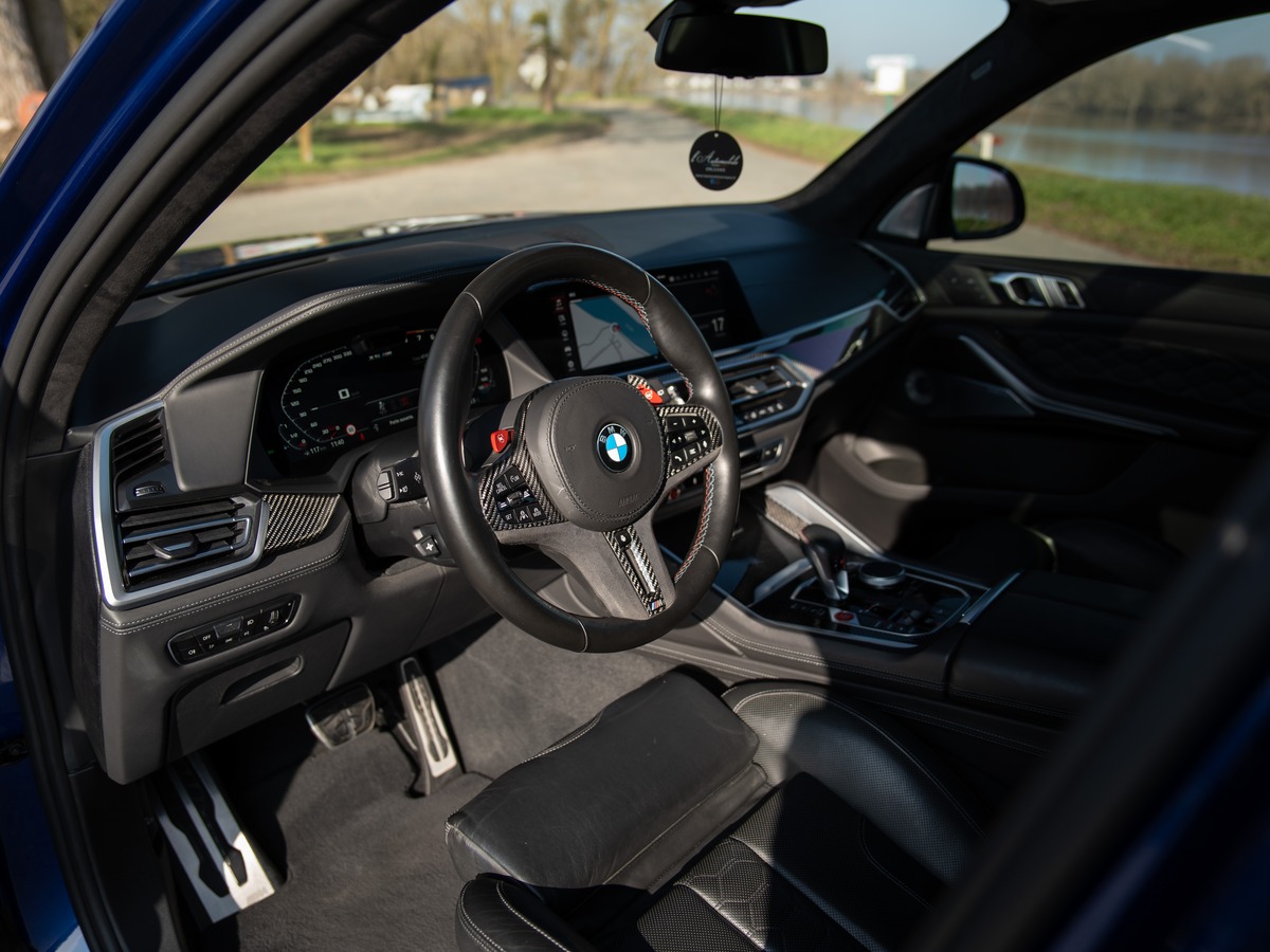 Bmw X5 M IV (F95) 625 ch COMPETITION BVA8 MARINA BAY BLUE FULL OPTON