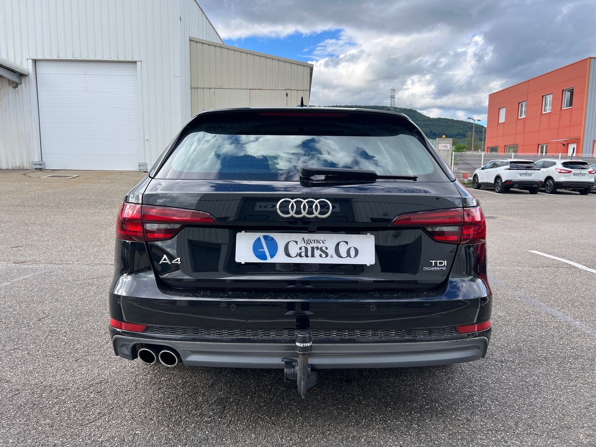 Audi A4 Avant SLINE 218cv 3.0 TDI QUATTRO, SUIVI COMPLET, TOIT OUVRANT, 4 ROUES HIVERS SUR JANTES