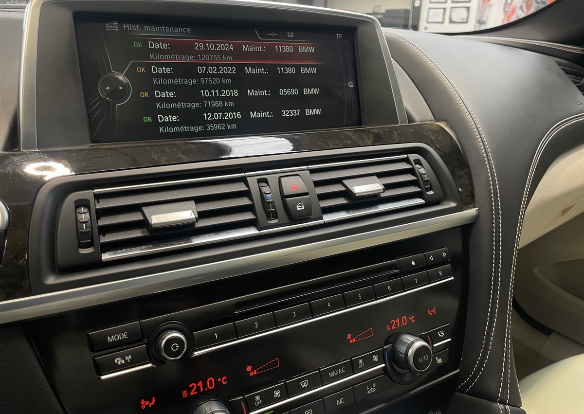 Bmw Série 6 (F06) GRAND COUPE 650i 4.4 V8 450CH - LUXE - CAMERA/TOIT PANORAMIQUE/SIEGES ELEC