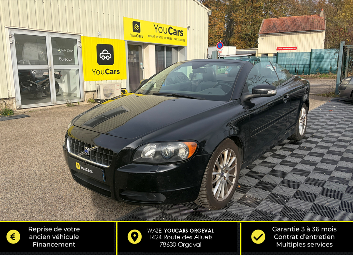 Volvo C70 CC D5 2.4 TDi 180 cv Boîte auto SIÈGE ÉLECTRIQUE A MÉMOIRE - RADAR DE RECUL - FILET
