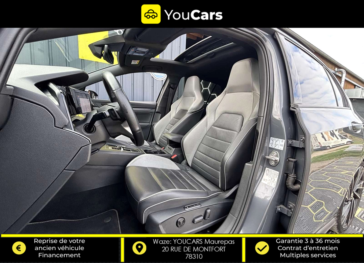 Volkswagen Golf 8 VIII Hatchback GTD 2.0 TDi DSG7 200 cv Boîte auto INTERIEUR CUIR TOIT OUVRANT