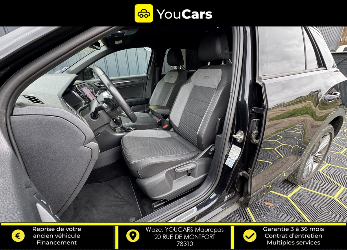 Volkswagen T-Roc 1.5 TSI 16V GPF BMT DSG7 150 cv R LINE / BOITE AUTO / CAMERA DE RECUL / CARPLAY