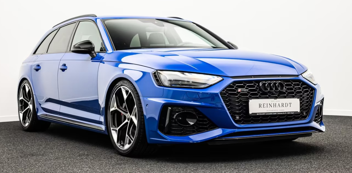 Audi RS4 Avant V 2.9 V6 TFSI 450ch quattro tiptronic 8 Bleu Nogaro Bang&Olufsen Toit ouvrant
