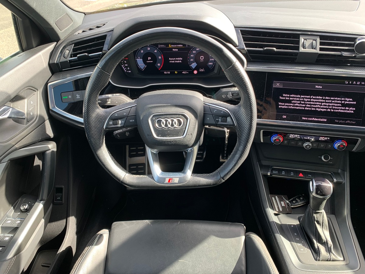 Audi Q3 Sportback 150 ch | S-Line | Caméra de recul | Apple car Play | Coffre assisté électriquement