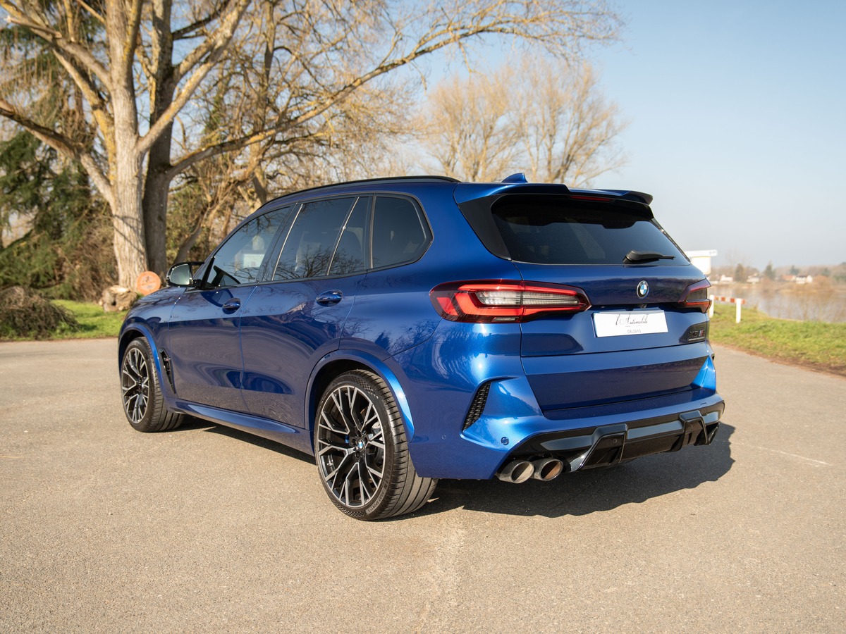 Bmw X5 M IV (F95) 625 ch COMPETITION BVA8 MARINA BAY BLUE FULL OPTON