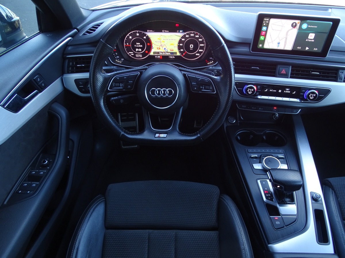 Audi A4 AVANT V (B9) 2.0 TDI 190ch QUATTRO S-LINE PLUS - CARPLAY / Toit Pano / Virtual  S-tronic 7