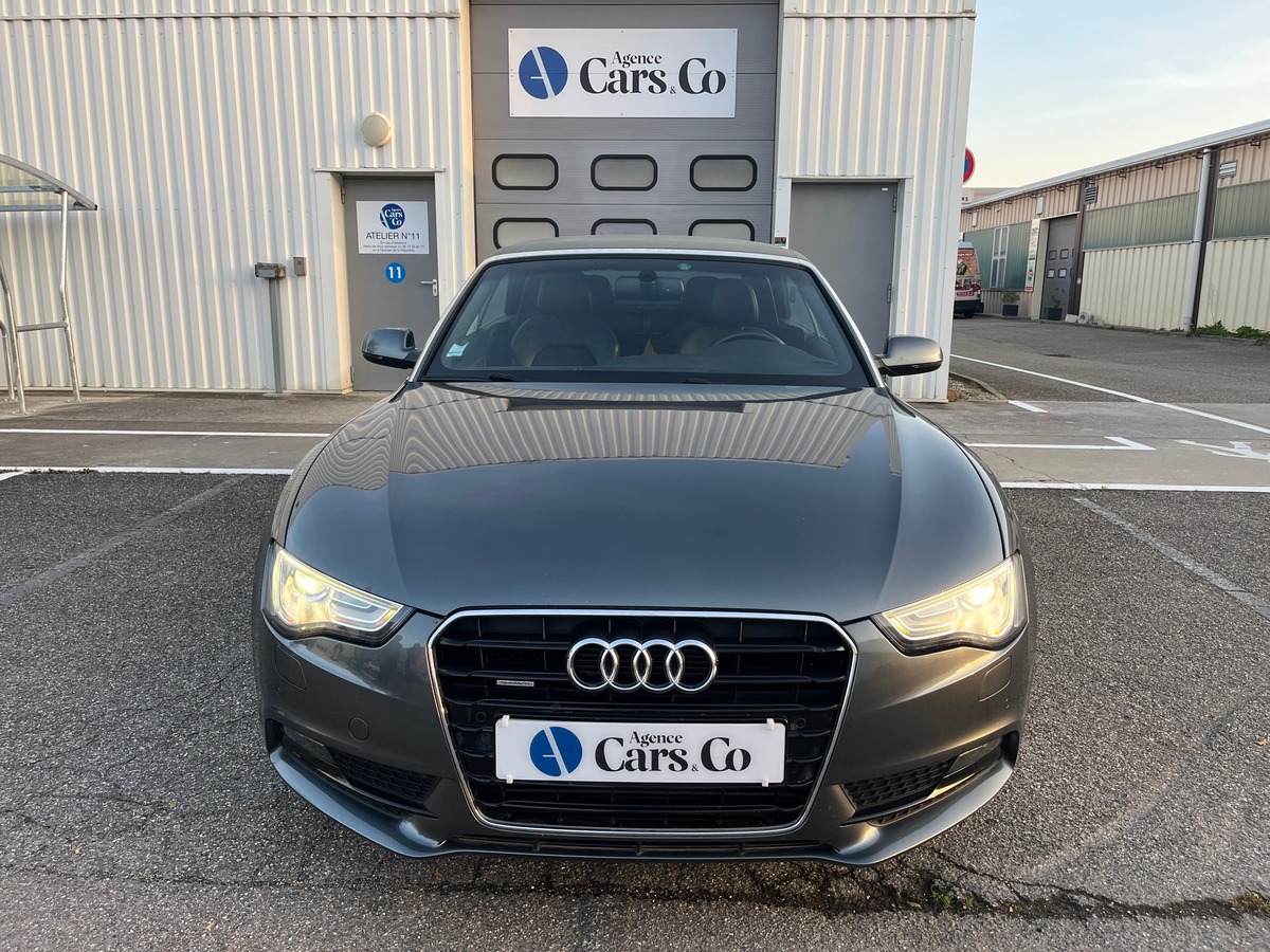 Audi A5 Cabriolet 3.0 V6 245ch S LINE QUATTRO, SUIVI COMPLET, GPS RADAR AVANT/ARRIERE, ATTELAGE