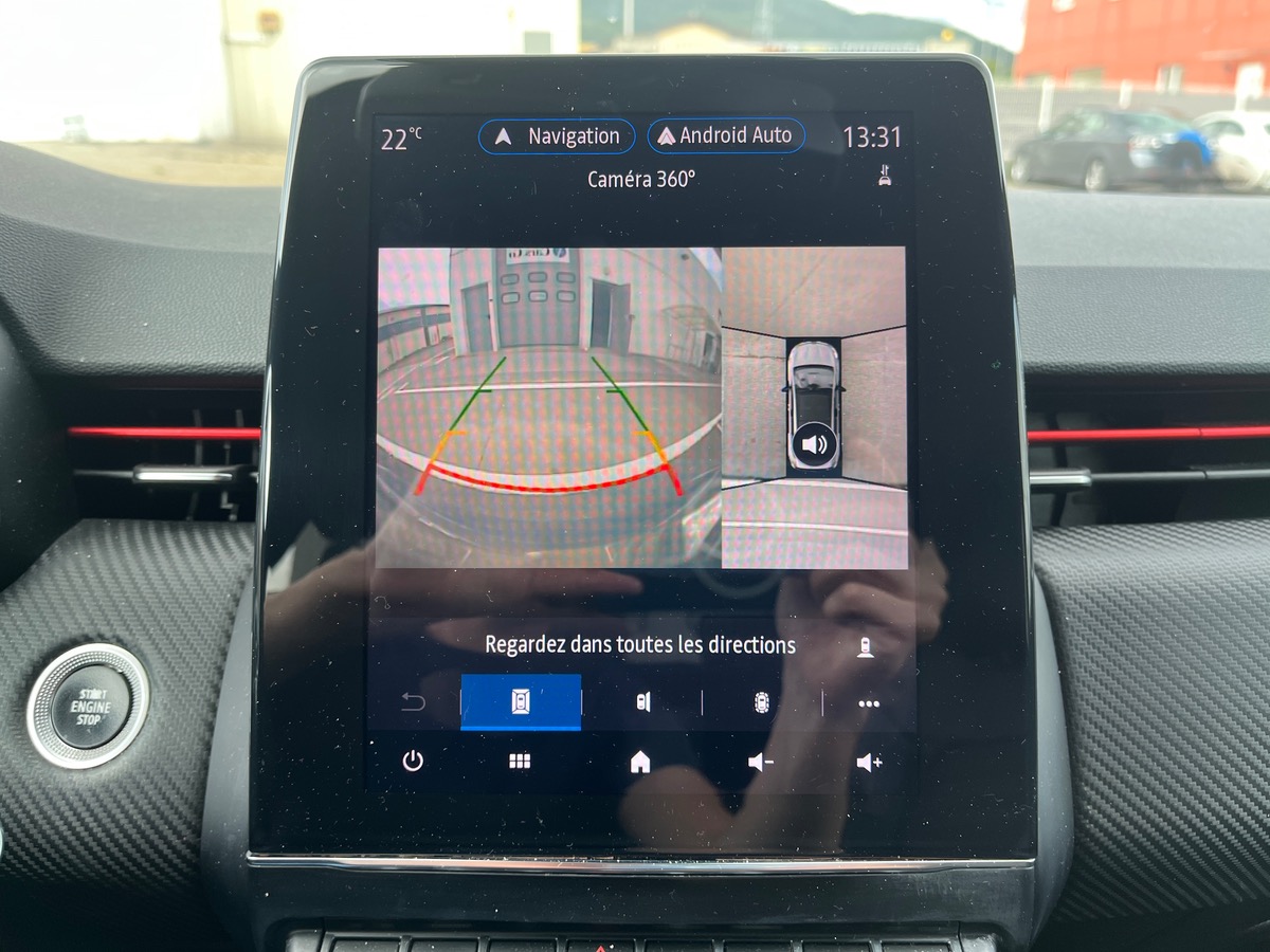 RENAULT Clio V 1.3 TCE 130 FAP RS LINE EDC, Sièges cuir chauffants, Caméra 360°, EasyLink 9,3"