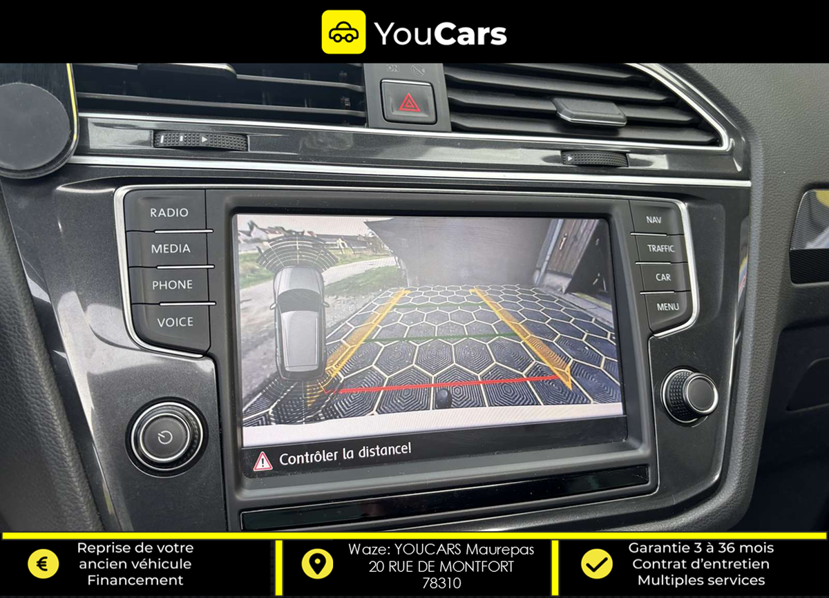 Volkswagen Tiguan 2.0 TDi  CARAT 4Motion DSG7 150 cv Boîte auto ENTRETIEN VOLKSWAGEN TOIT OUVRANT