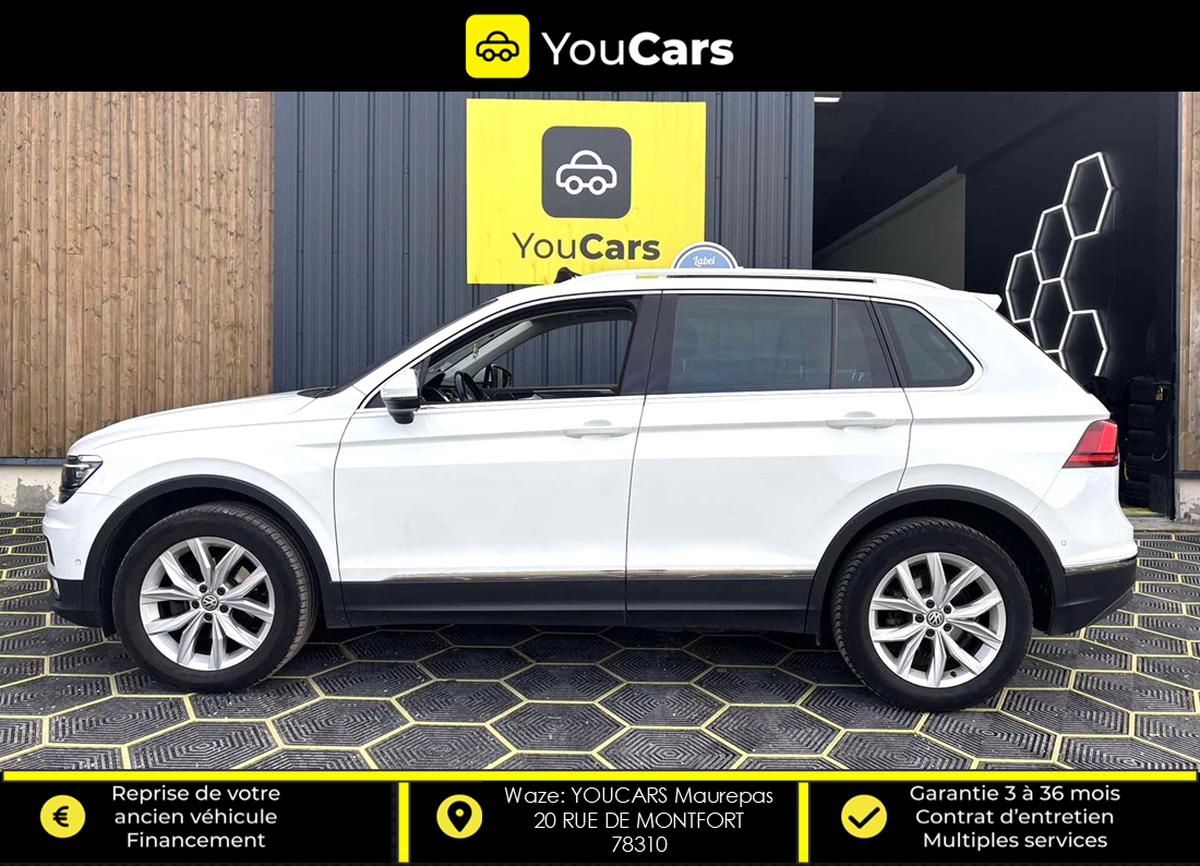 Volkswagen Tiguan 2.0 TDi  CARAT 4Motion DSG7 150 cv Boîte auto ENTRETIEN VOLKSWAGEN TOIT OUVRANT
