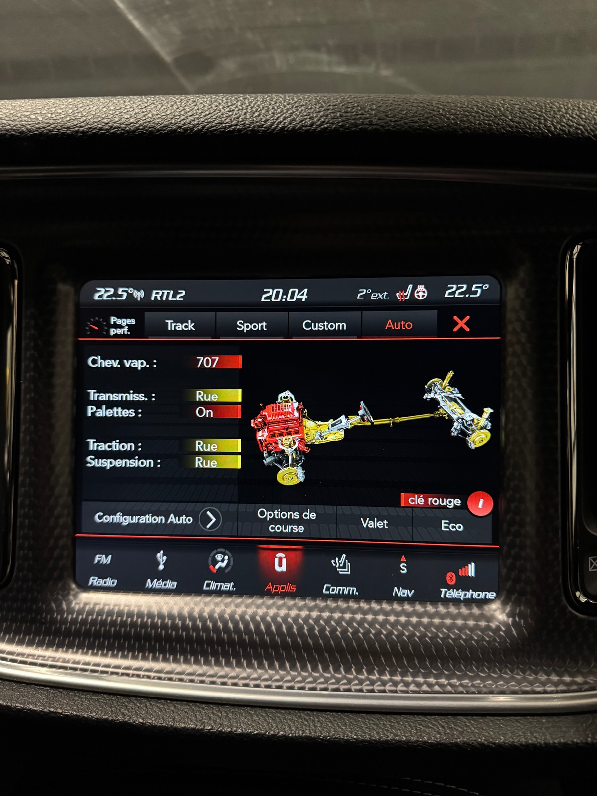 Dodge CHALLENGER SRT HELLCAT 6.2L 707 1ERE MAIN ORIGINE FRANCE