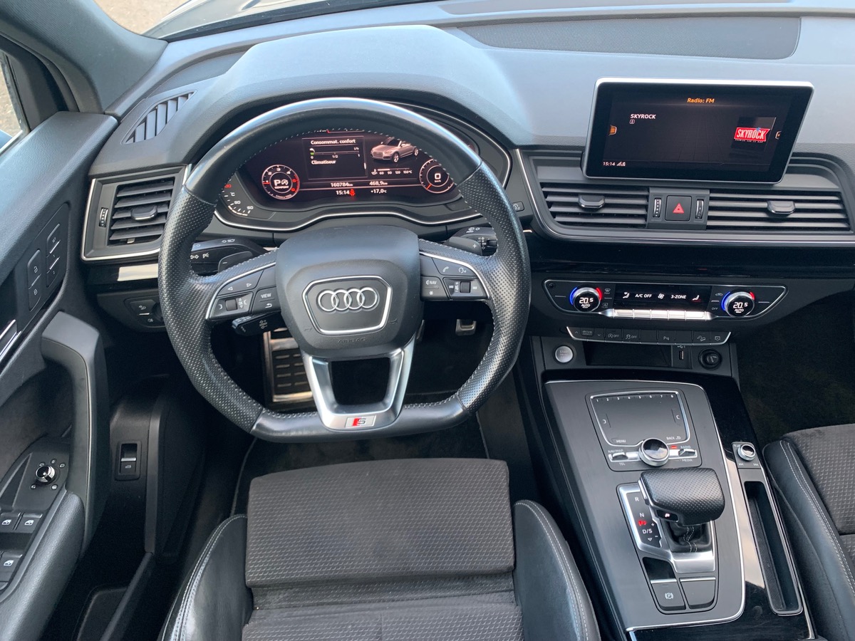 Audi Q5 190 ch | S-Line | Virtual Cockpit | Coffre assisté électriquement | Caméra de recul