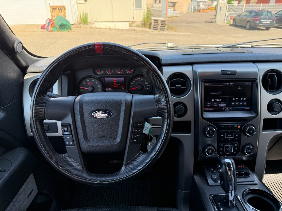 Ford F 150 RAPTOR SVT Pick-Up SuperCab V8 6.2L 411cv 4X4  CTTE 4 Places, Attelage, Camera, SONY