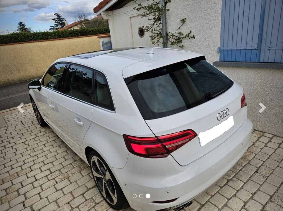 Audi A3 Sportback 190 ch | Design luxe | Toit panoramique en verre | Sellerie cuir | Caméra de recul