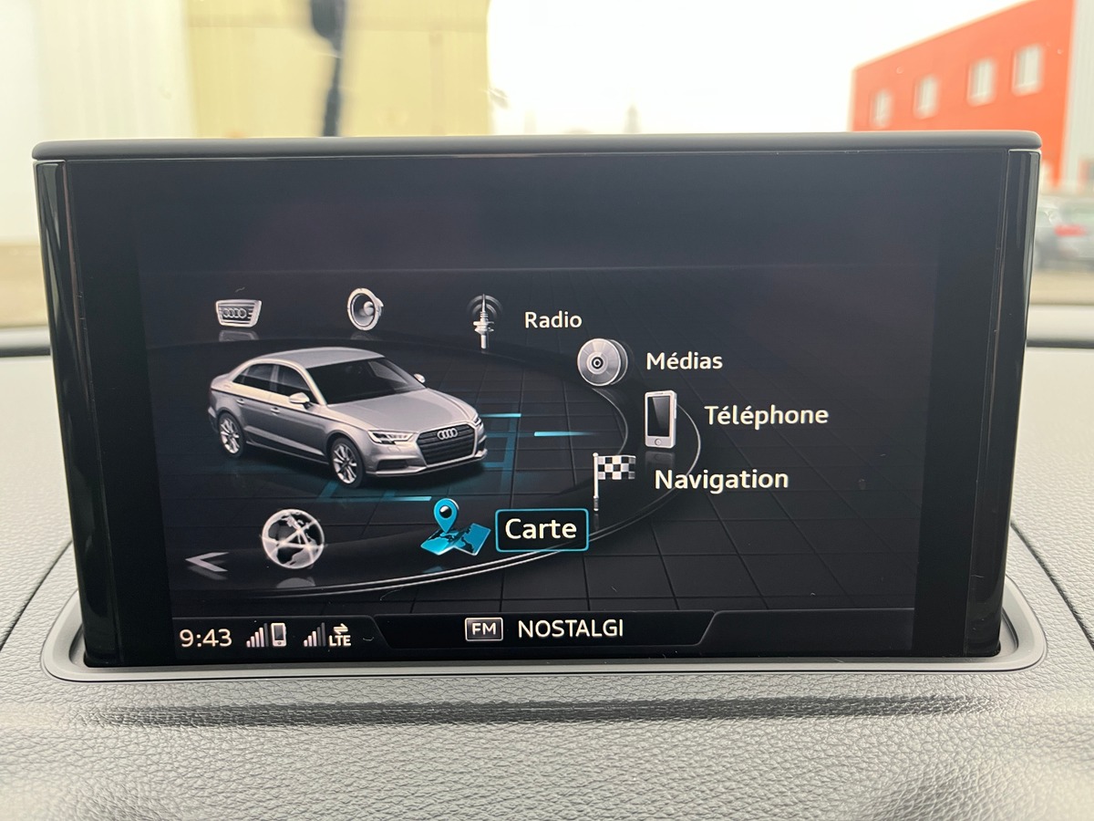 Audi A3 Berline 2.0 150ch BUSINESS DSG, SUIVI COMPLET, VIRTUAL COCKPIT, CAMERA, KEYLESS, REGULATEUR