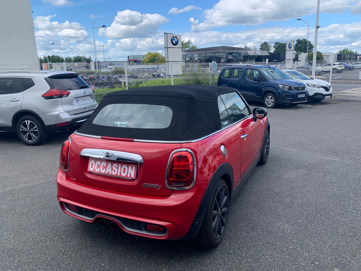 Mini Cabrio 192 chevaux | S | Mode Sport | Siéges chauffants | Régulateur de vitesse | Radar arrière