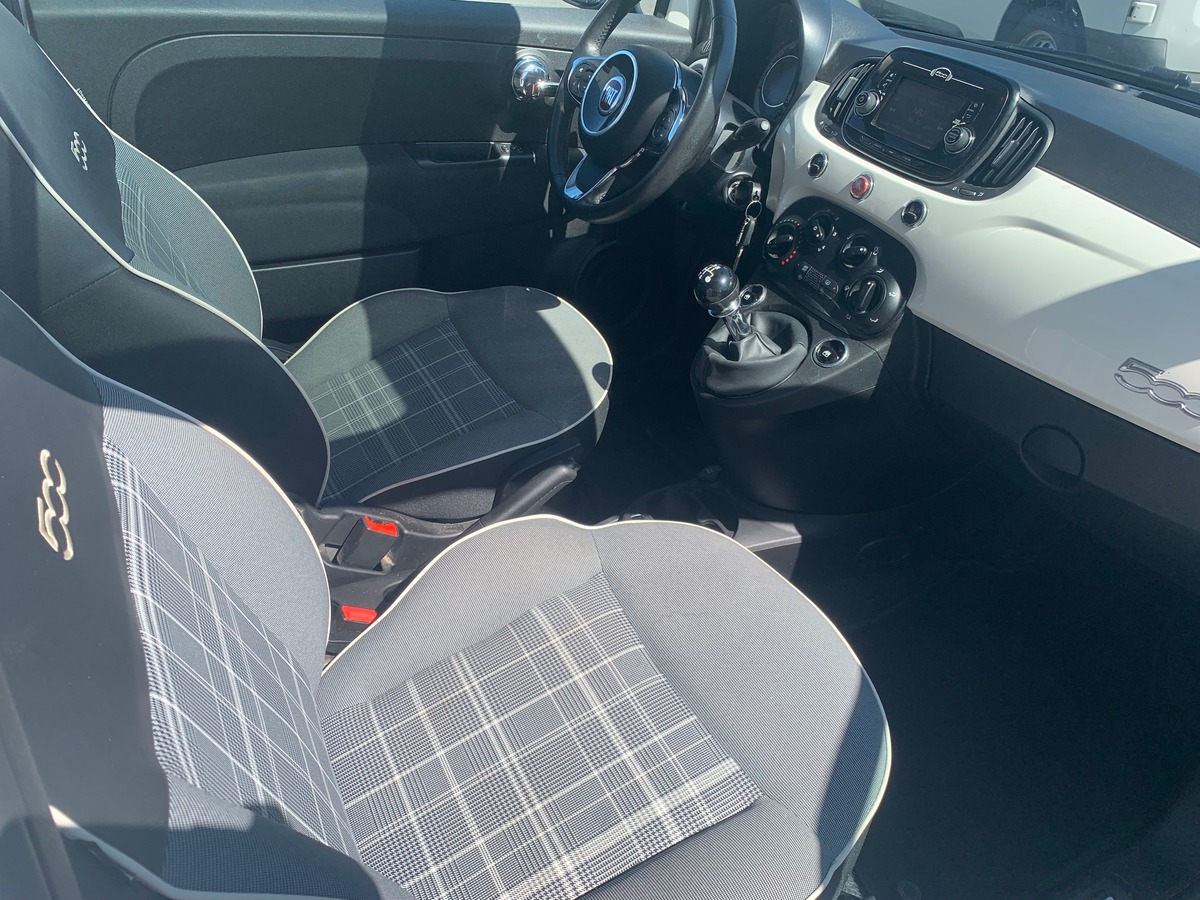 Fiat 500 LOUNGE | Kit mains libres Bluetooth | Régulateur de vitesse | CLIMATISATI0N