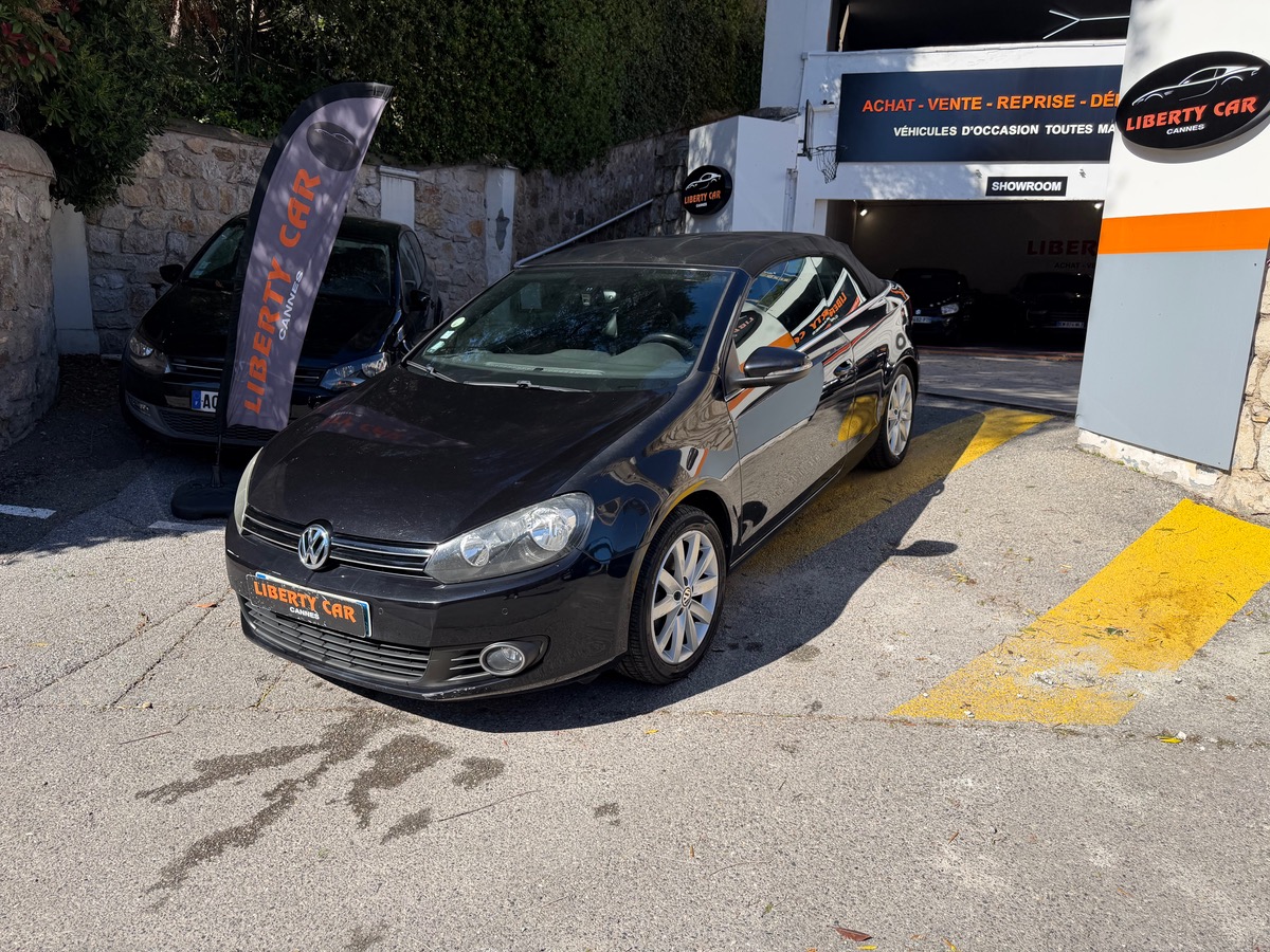 Volkswagen Golf VI CABRIOLET 1.6 TDI 105 CV / Carat / intérieur Cuir Alcantara/ Radar Arr et Avt