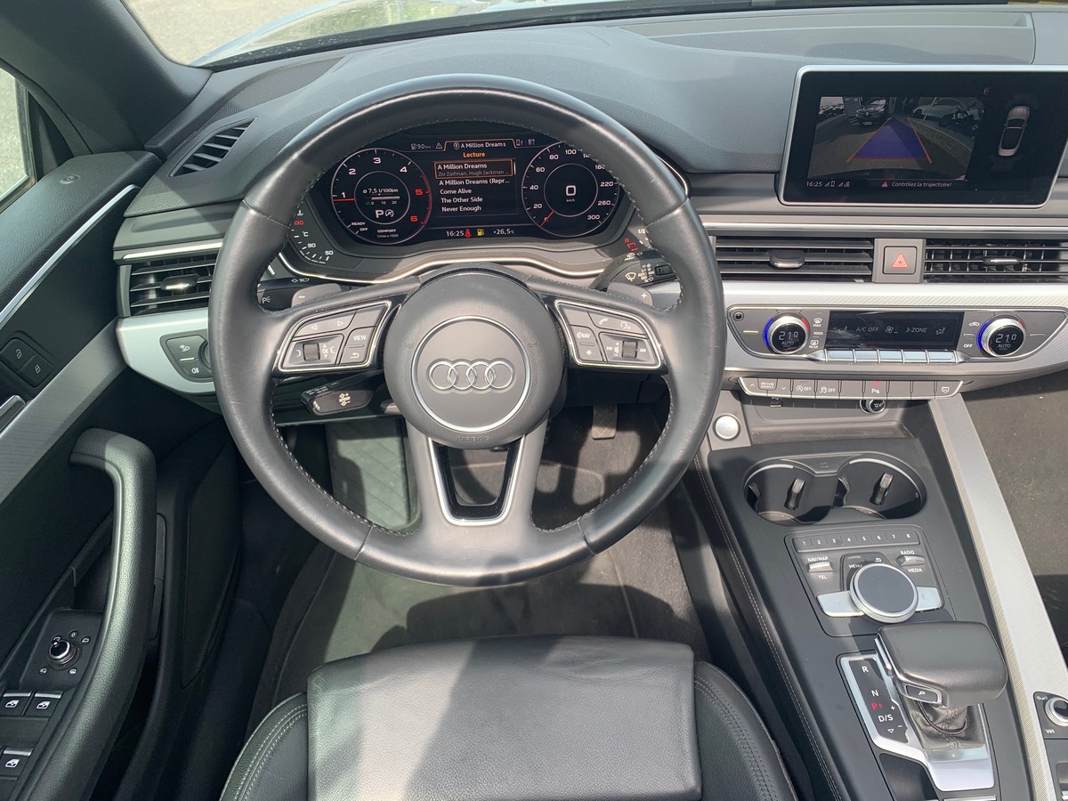 Audi A5 Cabriolet 190 ch | Design Luxe | Caméra de recul | Cuir | Drive select | Régulateur vitesse