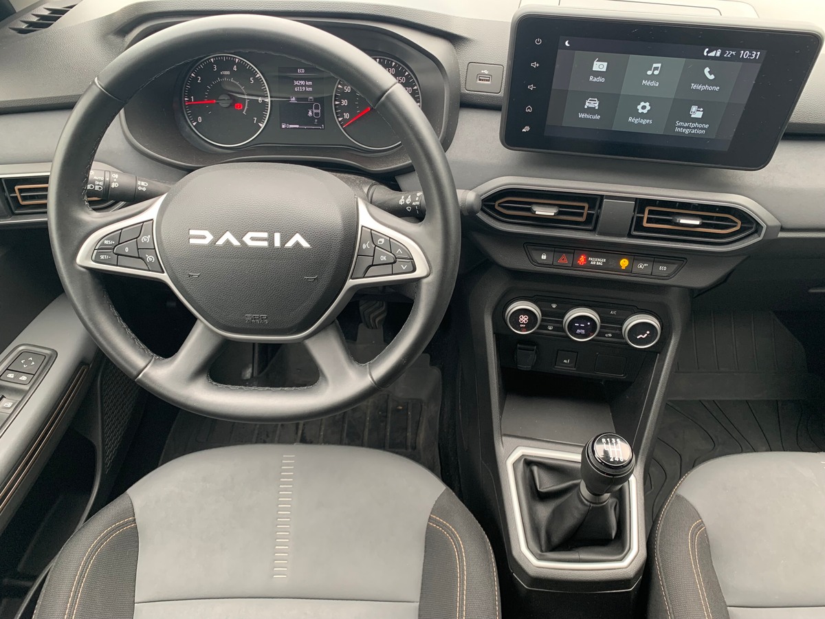 Dacia Sandero Stepway 90 ch | Extreme | Caméra | Régulateur | Intégration smartphone | Roue secours
