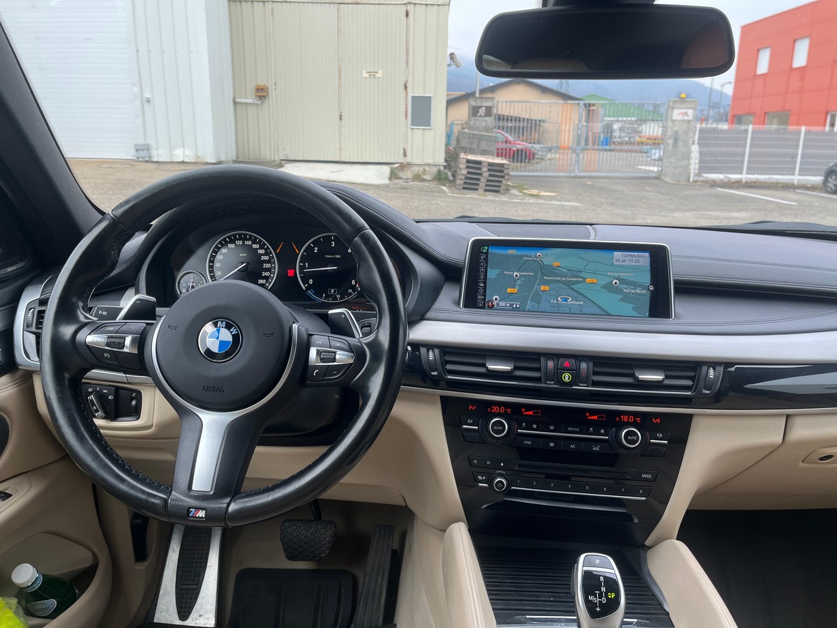 Bmw X6 XDRIVE40D M SPORT 313ch , SUIVI COMPLET, GPS, CAMERA DE RECUL