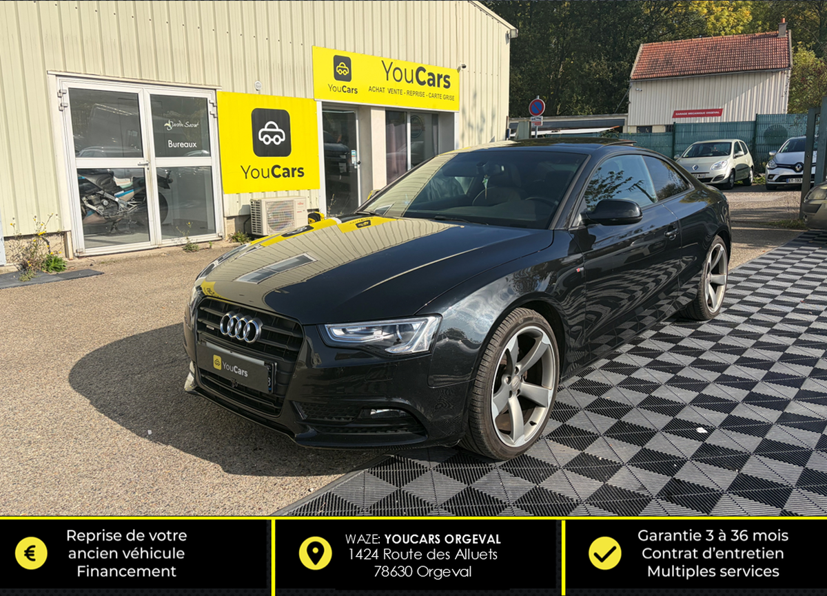 Audi A5 Coupé Quattro Phase 2 2.0 TDi S-TRONIC 177 cv BOITE AUTO SIEGE CHAUFFANT - RADAR DE RECUL