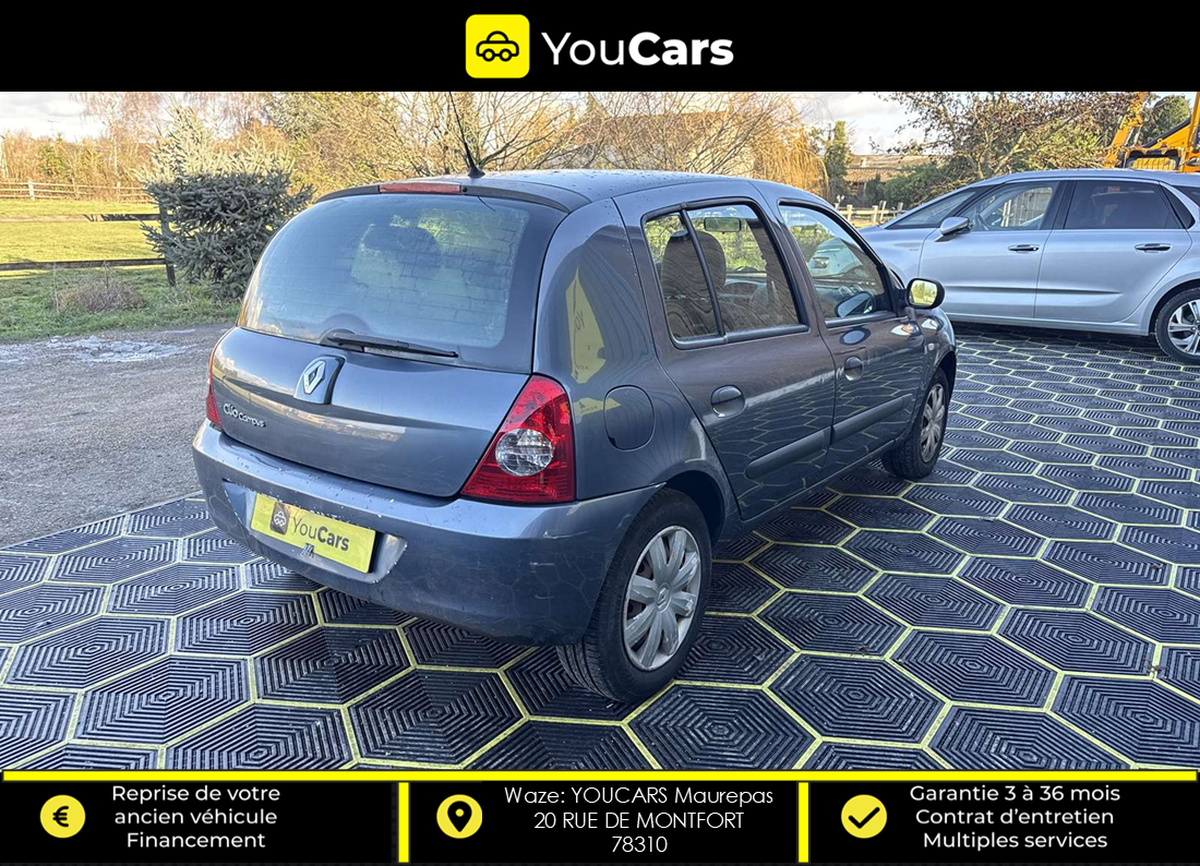 RENAULT Clio II 5 PORTES PHASE 2 CAMPUS 1.2 i 60 CV