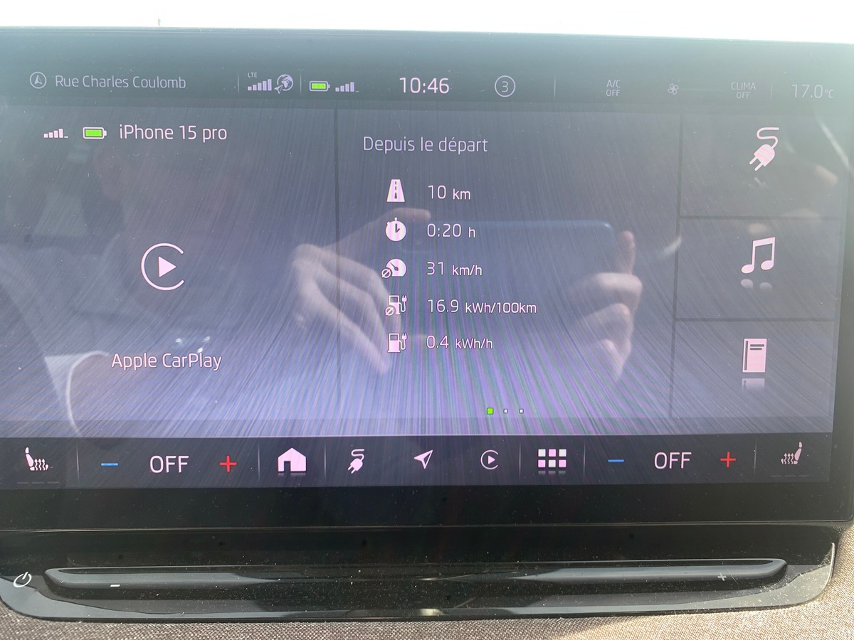 Skoda Enyaq 180 chevaux | iV60 | Apple car Play | Régulateur vitesse adaptatif | Siéges chauffants