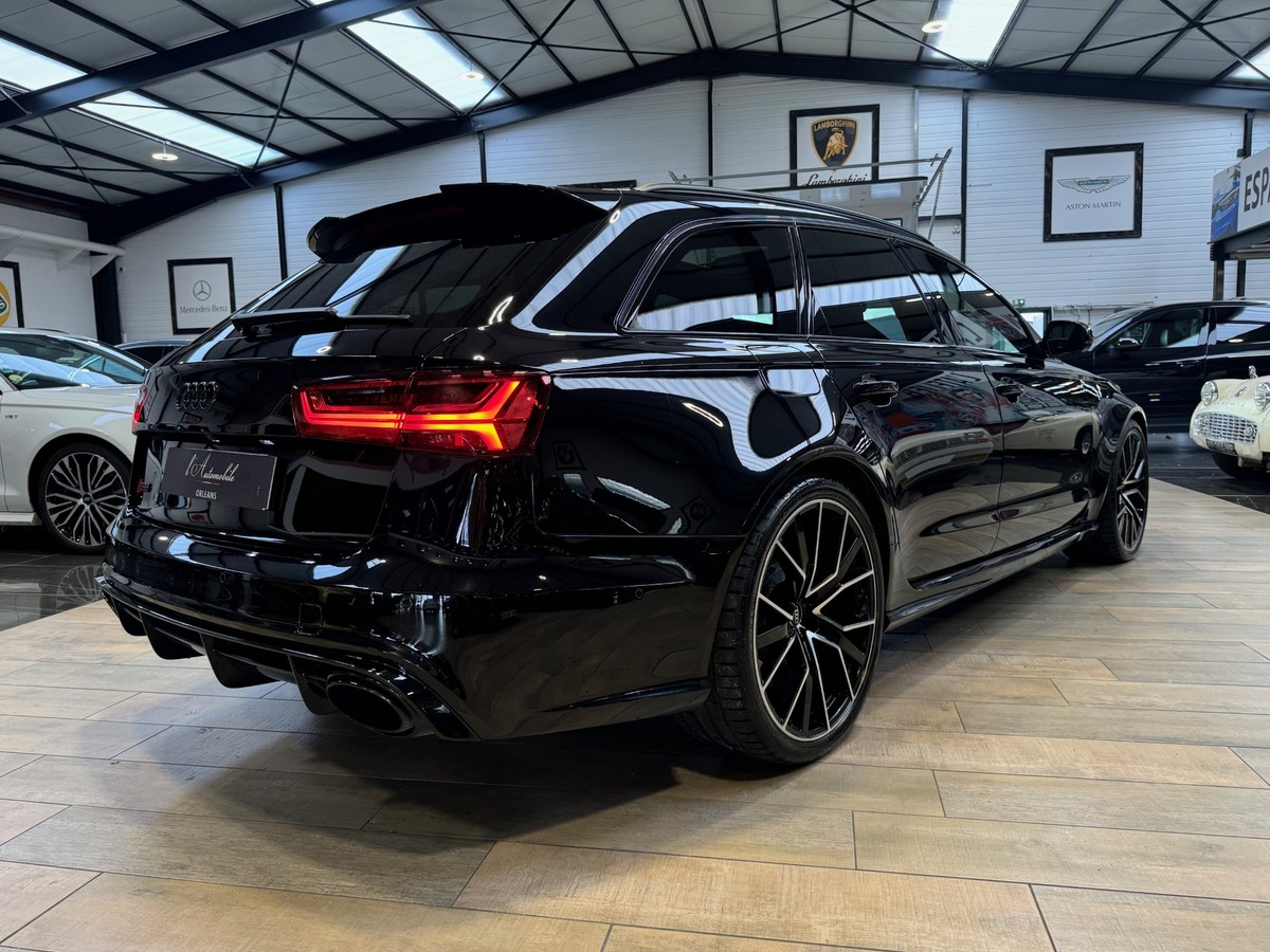 Audi RS6 AVANT PERMORMANCE  V8 4.0 QUATTRO 605cv FULL BLACK CARBONE IMMAT FR  MILLTEK + xx