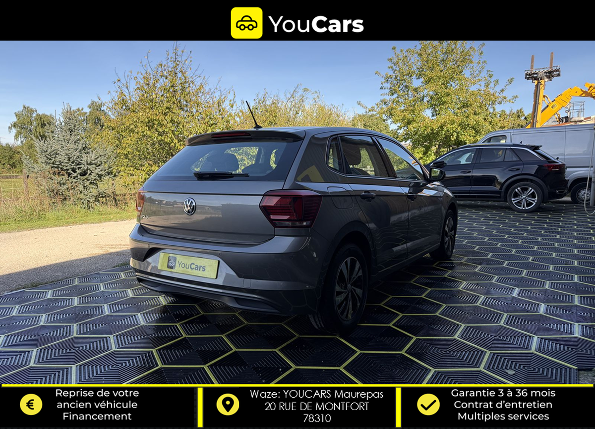 Volkswagen Polo 6 VI 1.0 TSI 12V BMT 95 cv ENTRETIEN COMPLET VOLKSWAGEN / CAMERA DE RECUL / CARPLAY