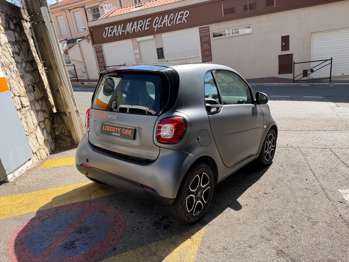 Smart FORTWO 90 CV / Prime / Gris Mat /GPS / Interieur Cuir / Toit Pano / Jantes / KM Réel