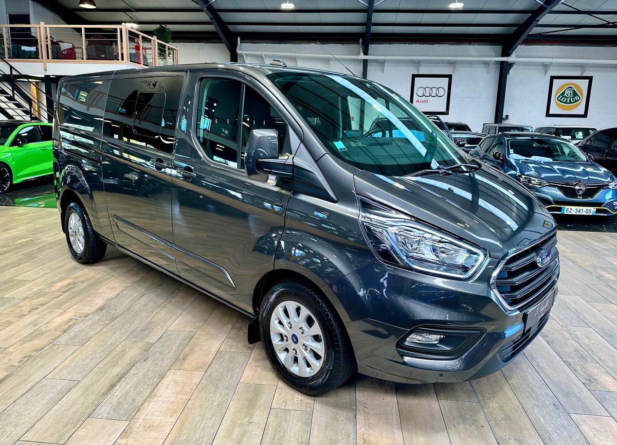 Ford Custom II (2) 320 L2H1 2.0 Ecoblue 170 Limited 6 Places BVA6 1ère Main TVA b