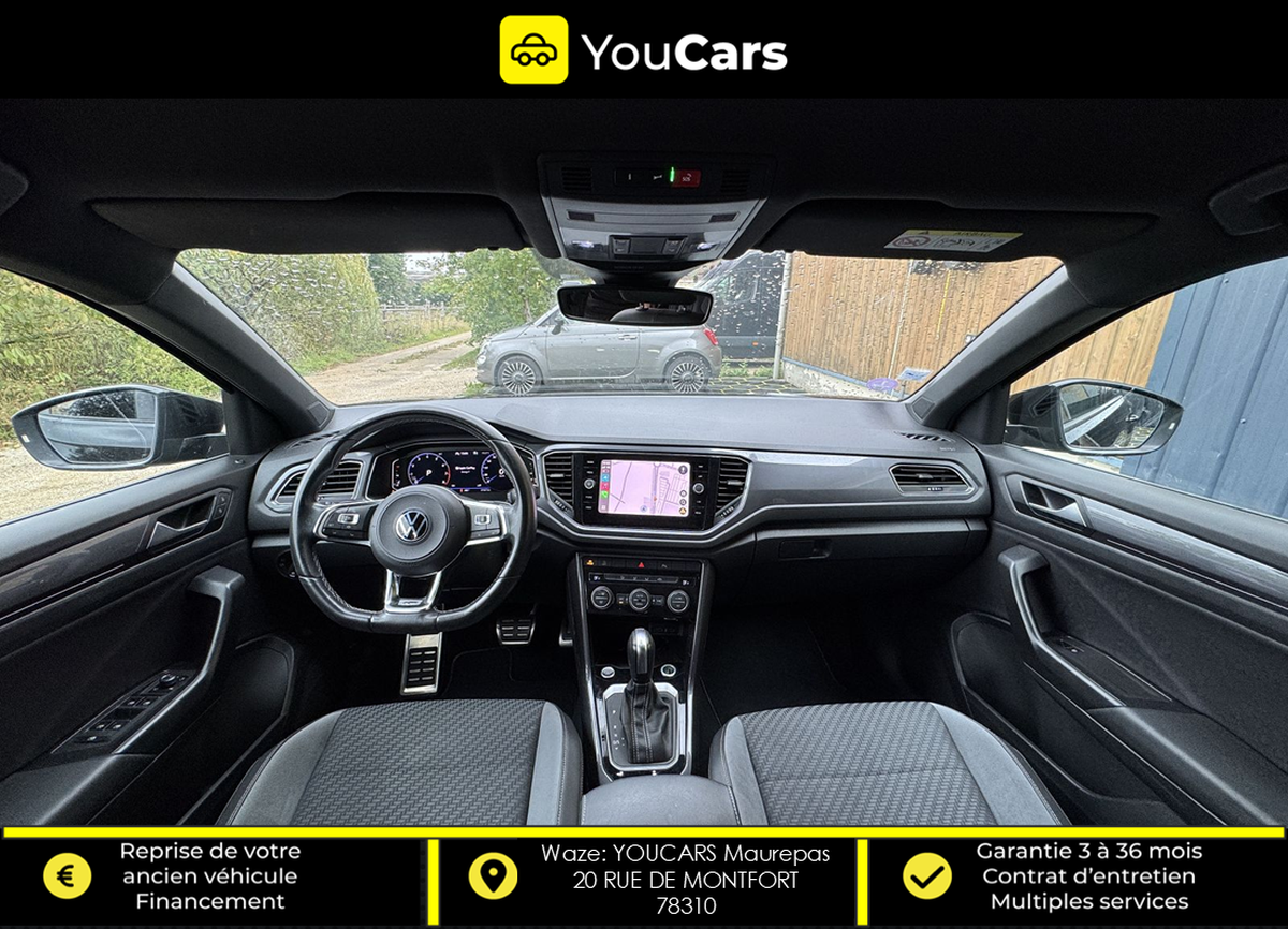 Volkswagen T-Roc 1.5 TSI 16V GPF BMT DSG7 150 cv R LINE / BOITE AUTO / CAMERA DE RECUL / CARPLAY