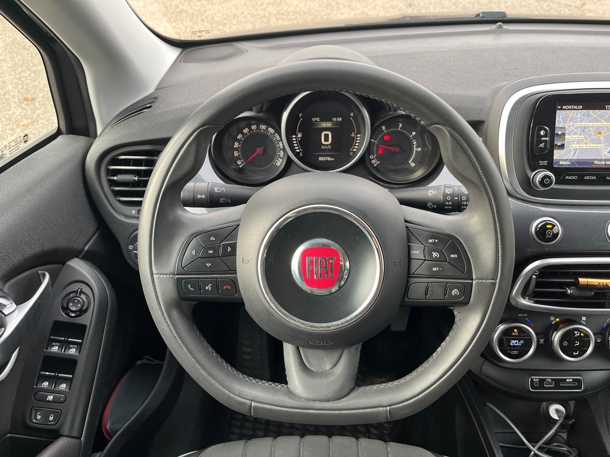 Fiat 500X 1.6 JTD 120ch LOUNGE, RADAR DE RECUL, GPS, REGULATEUR, LIMITEUR, FEUX AUTOMATIQUE