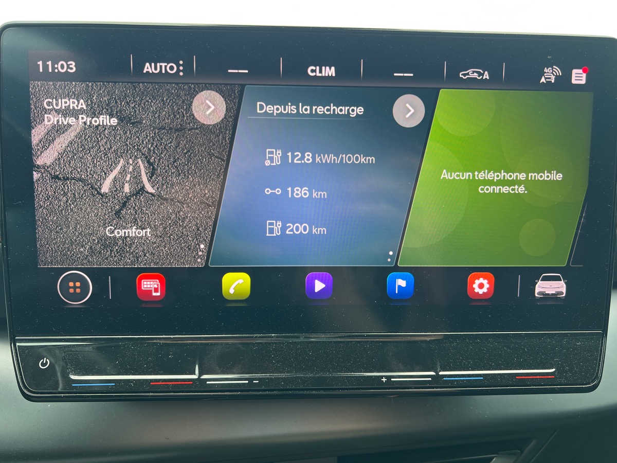 Cupra Born 230 ch | VZ | Régulateur de vitesse adaptatif | Suspensions Sport | Caméra de recul