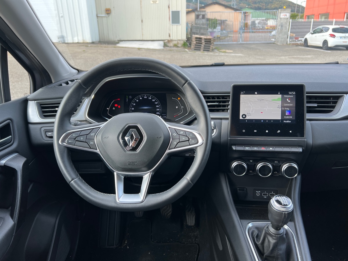 RENAULT Captur INTENS  90cv Tce, SUIVI COMPLET, CAMERA DE RECUL, GPS, CARPLAY