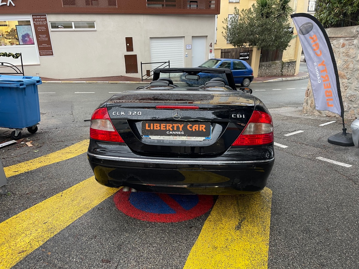 Mercedes Benz CLK Cabriolet 320 CDI 3.0 V6 224 CV / Avant Garde / Intérieur Cuir / GPS / Radar