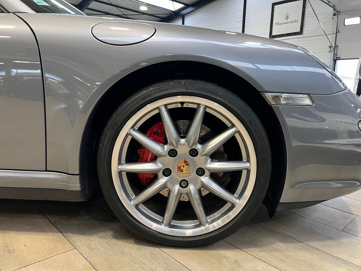 Porsche 911 997 COUPE CARRERA 4S 3.8 355 cv GRIS KERGUELEN/TO/CHRONO