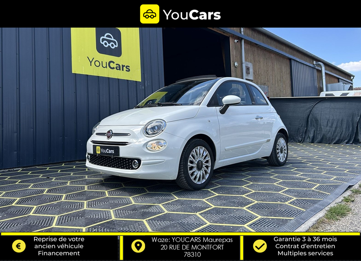 Abarth 500C CABRIOLET lounge Phase 3 1.0 BSG 70 cv 1ER MAIN - ENTRETIEN FIAT - CARPLAY