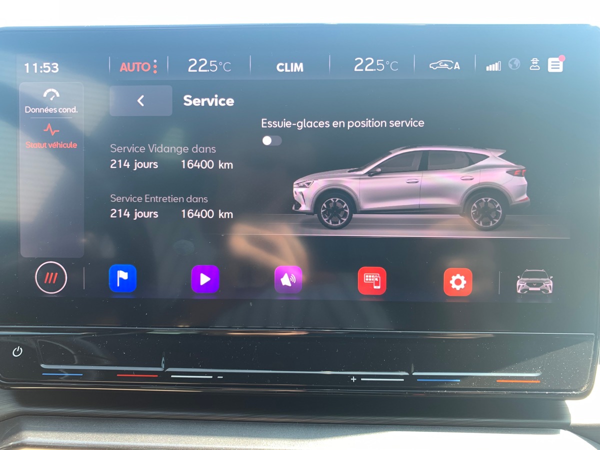 Cupra Formentor 150 chevaux | V | Caméra de recul | Régulateur de vitesse adaptatif | Apple car play