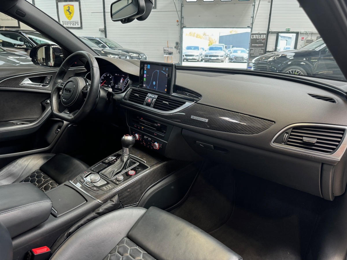 Audi RS6 AVANT PERMORMANCE  V8 4.0 QUATTRO 605cv FULL BLACK CARBONE IMMAT FR  MILLTEK + xx