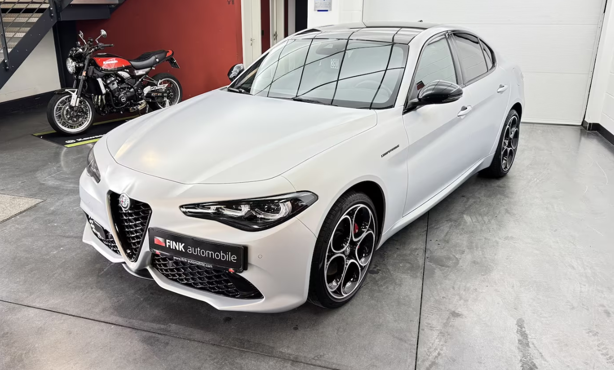 Alfa Romeo Giulia 2.0T 280ch Competizione Q4 AT8/Gris Panarea Mat/Harman-Kardon/Toit ouvrant
