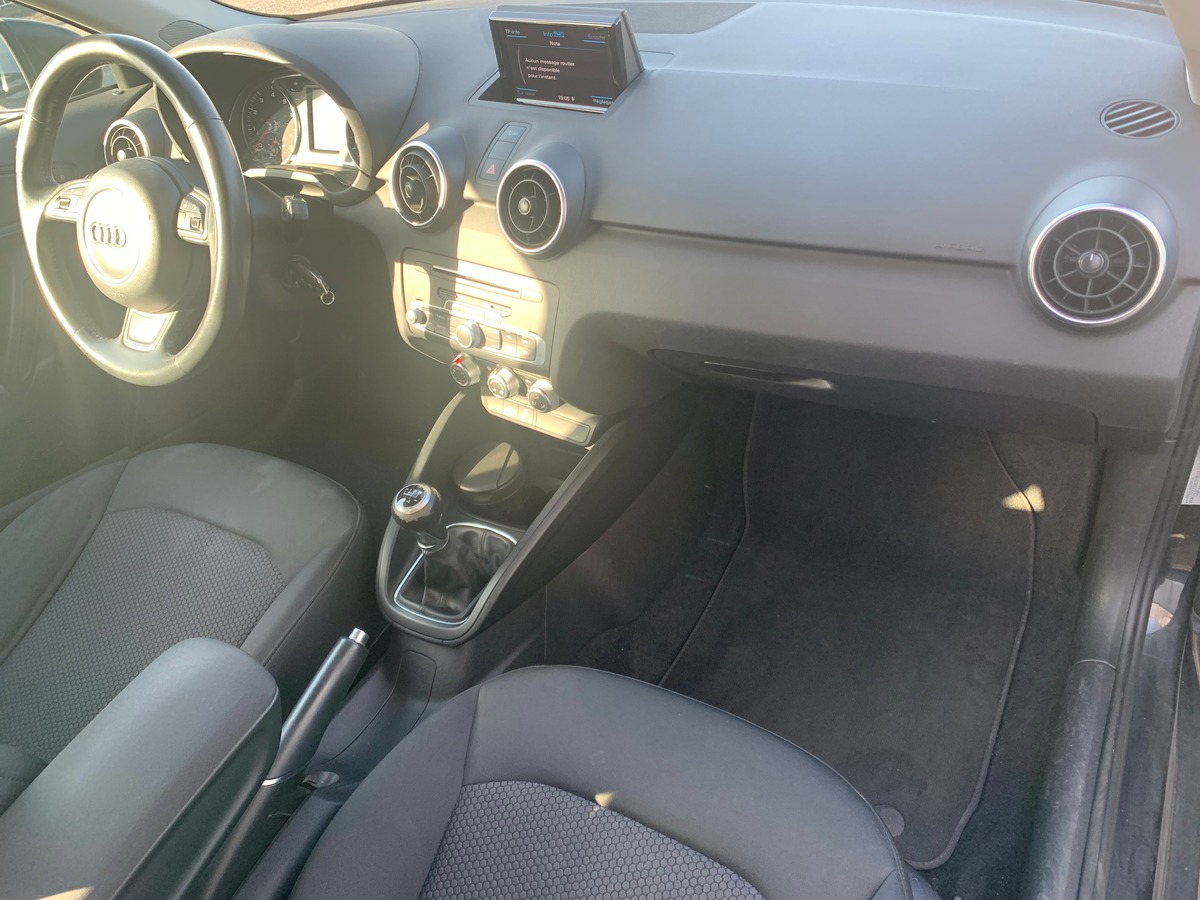 Audi A1 95 ch | GPS | Climatisation | Régulateur vitesse | Radar stationnement arriére | Bluetooth