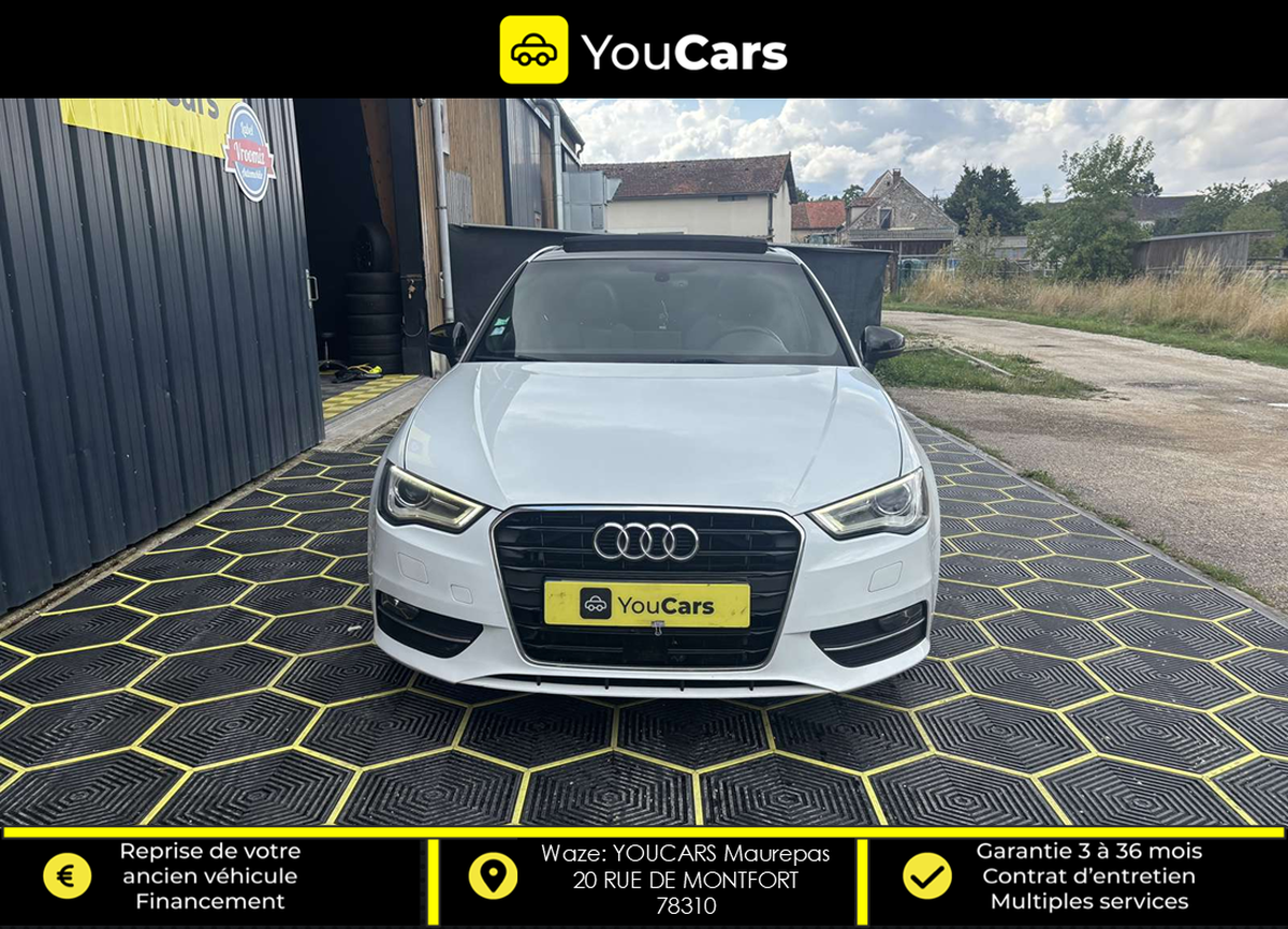 Audi A3 S-LINE Sportback 1.6 TDi S&S 110 cv TOIT OUVRANT ENTRETIEN A JOUR RADAR DE RECUL