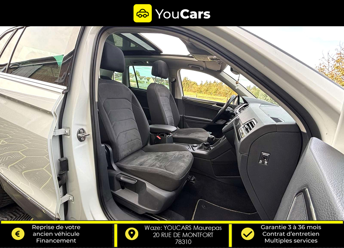 Volkswagen Tiguan 2.0 TDi  CARAT 4Motion DSG7 150 cv Boîte auto ENTRETIEN VOLKSWAGEN TOIT OUVRANT