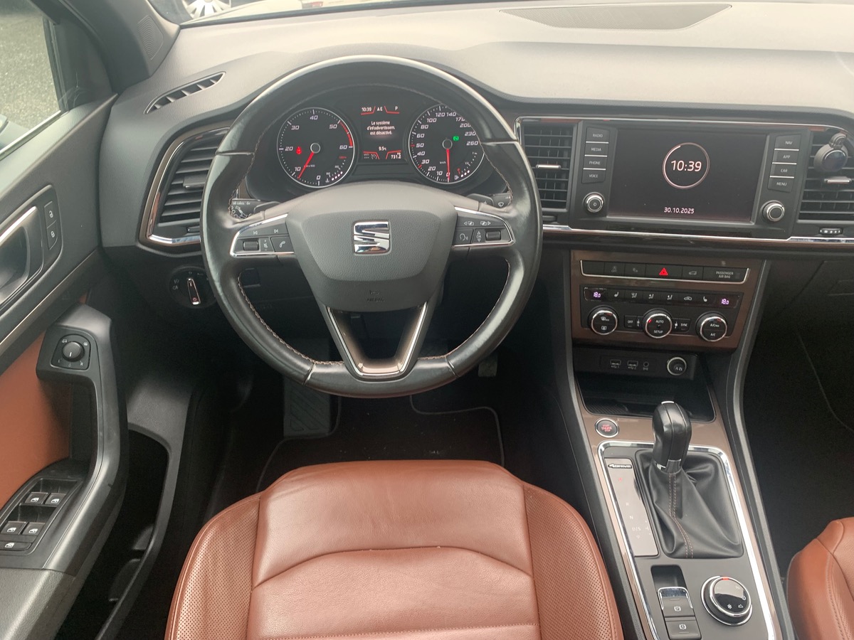 Seat Ateca 190 ch | 4Drive DSG | Grand toit ouvrant panoramique | Hayon électrique | Intérieur cuir