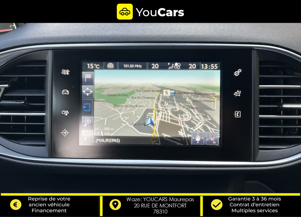 Peugeot 308 GT LINE 1.6 BlueHDi EAT6 120 cv BOITE AUTO - KIT DISTRIBUTION FAIT - CAMERA DE RECUL