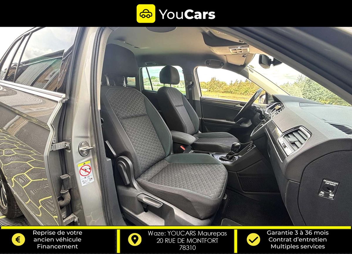 Volkswagen Tiguan 2.0 TDi DSG7 IQ DRIVE 150 cv Boîte auto ENTRETIEN VOLKSWAGEN CAMERA DE RECUL