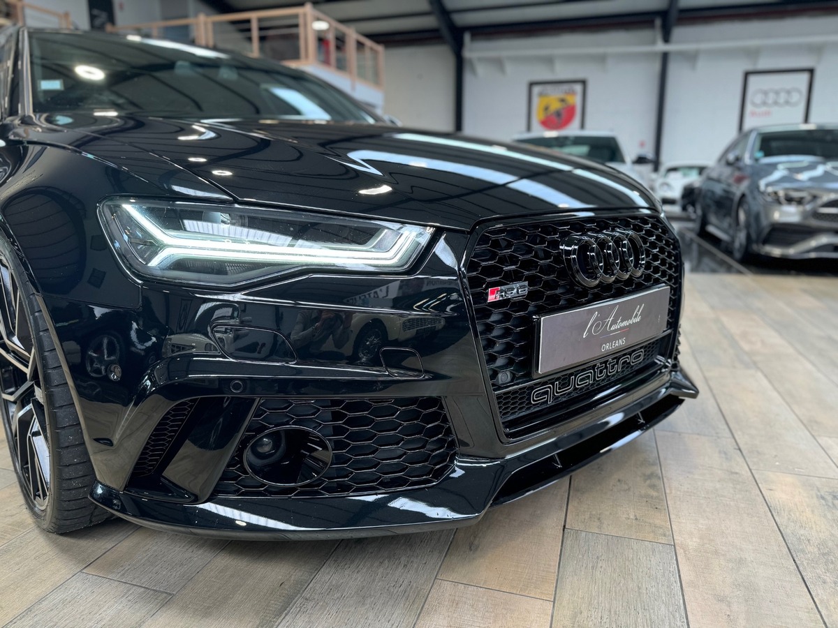 Audi RS6 AVANT PERMORMANCE  V8 4.0 QUATTRO 605cv FULL BLACK CARBONE IMMAT FR  MILLTEK + xx