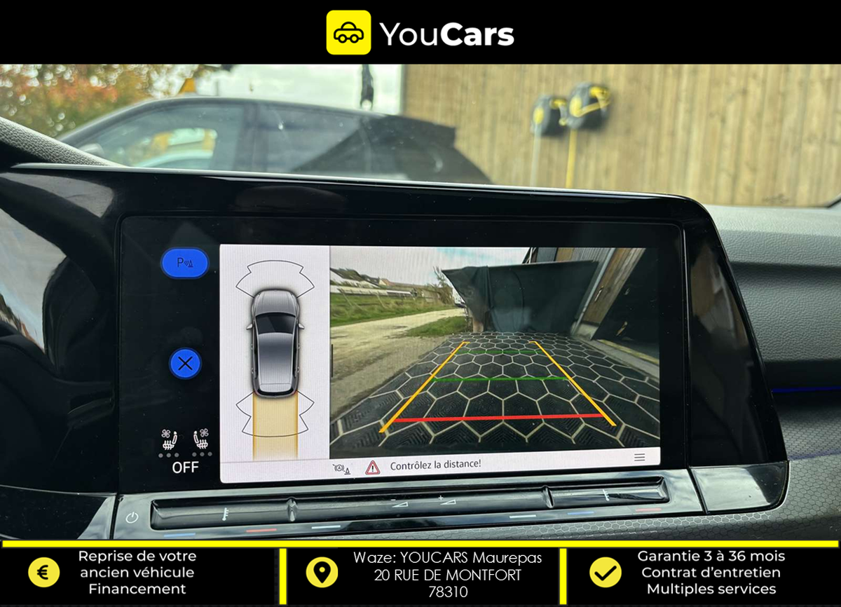 Volkswagen Golf 8 VIII Hatchback GTD 2.0 TDi DSG7 200 cv Boîte auto INTERIEUR CUIR TOIT OUVRANT